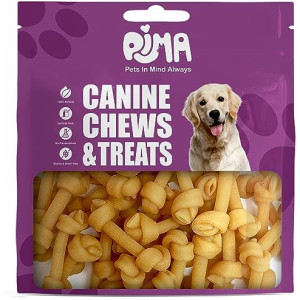 PIMA - Knotted Cheese Yak Cheese Treats for Dogs 15lbs or Smaller, Dog Chew Treats, Knotted Dog Treats, Lactose-Free Dog Treats for Dental Health, No Rawhide Dog Chews, for Smaller Dogs, 32 oz