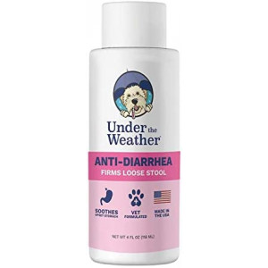 Under the Weather Anti-Diarrhea Liquid for Dogs - Soothe Your Pet's Upset Stomach and Provide Relief from Diarrhea - (4 oz Bottle)