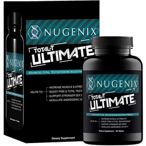 Nugenix Total-T Ultimate - Advanced Free and Total Testosterone Booster for Men - 120 Capsules