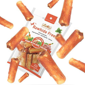 Gluten Free Rawhide Free Dog Chew Chicken Rolls Mini 2.5" for Small Dogs 10 pcs/Pack