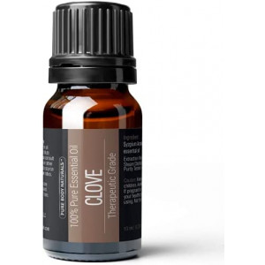 Clove Bud Essential Oil, 10 ml - Pure and Undiluted Therapeutic Grade for Aromatherapy Diffuser and Toothache Relief - by Pure Body Naturals