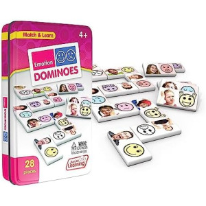 Junior Learning Emotion Dominoes,4.7 x 1.5 x 7.8 inches