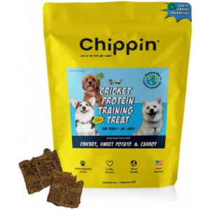 Chippin Cricket Jerky Healthy Dog Treats, Sustainable, Hypoallergenic & Human-Grade Protein, Soft & Breakable for Puppies & Senior Dogs, Natural Superfood for Sensitive Stomachs, Made in USA (5oz)