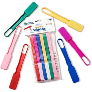 Learning Resources Magnetic Wands - 6 Pieces, Ages 3+, Educational Learning Kits, Science Experiment Tools, Preschool Learning Toys, Homeschool Supplies,Back to School Supplies,Teacher Supplies