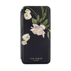 Ted Baker EESMEE Mirror Folio Case for iPhone 11 - Elderflower/Black Silver