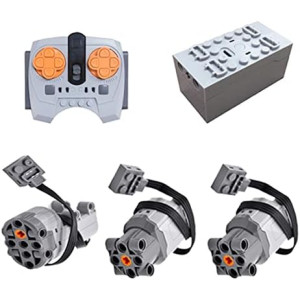 5Pcs DIY Motor Remote Control Motor Kit Power Functions Set Compatible with Lego