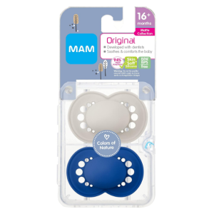 MAM Original Matte Pacifier, 16+ Months, Unisex, 2 Pack