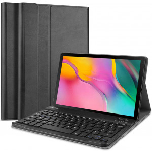 ProCase Galaxy Tab A 10.1 2019 Keyboard Case - Lightweight Cover with Magnetically Detachable Wireless Keyboard for Galaxy Tab A 10.1 Inch - Black