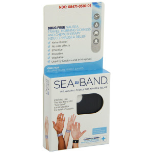 Sea-Band Adult Wristband, Color May Vary, 1-Pair