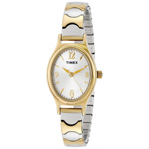 Timex Women's T26301 "Elevated Classics"  Two-Tone Expansion Band Watch