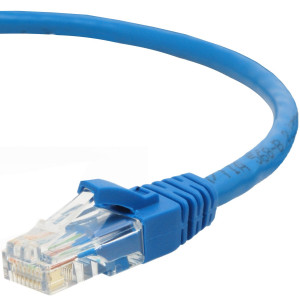 Mediabridge Cat5e Ethernet Patch Cable (10 Feet) - RJ45 Computer Networking Cord - Blue