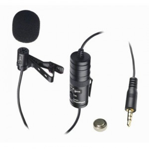 Canon VIXIA HF R500 Camcorder External Microphone Vidpro XM-L Wired Lavalier microphone - 20' Audio Cable - Transducer type: Electret Condenser