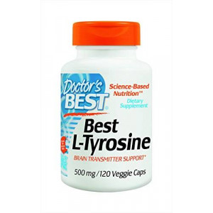 Doctor's Best L-Tyrosine Supplement, 120 Count
