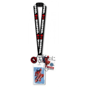 Marvel Deadpool Lanyard with PVC Dangle