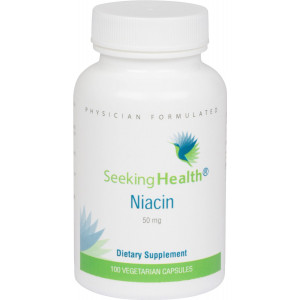 Seeking Health Niacin | Provides 50 mg of Niacin in an easy-to-swallow vegetarian capsule | Vitamin B3 | Free of 