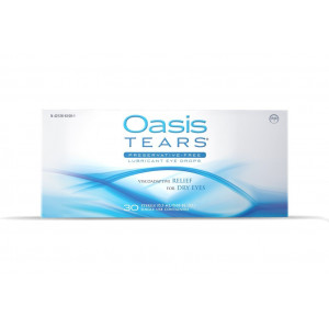Oasis TEARS Lubricant Eye Drops, One 30 Count Box Sterile Disposable Containers