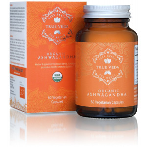 True Organic Ashwagandha Vegetarian Capsules | Certified USDA Organic | 100% Natural Herbal Supplement 