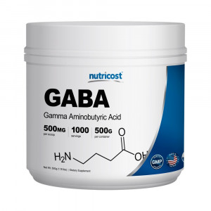 Nutricost Pure GABA (Gamma Aminobutyric Acid) Powder (500 grams/1.1 pounds)