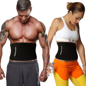 Reformer Athletics Waist Trimmer Ab Belt for Faster Weight Loss. Includes FREE Fully Adjustable Impact Resistant Smar