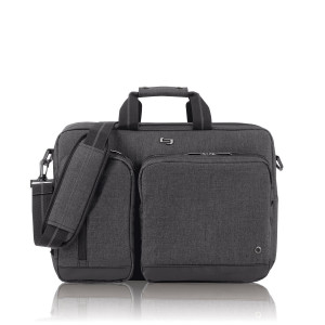 SOLO 15.6" Laptop Hyrbid Briefcase Backpack, Grey, UBN310-10