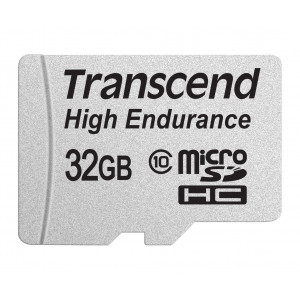 Transcend Information 32GB High Endurance microSD Card with Adapter (TS32GUSDHC10V)