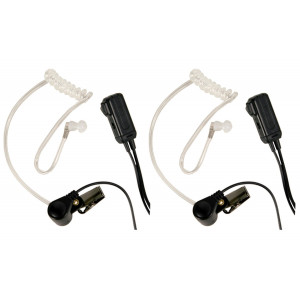 Midland AVPH3 Transparent Security Headsets with PTT/VOX - Pair