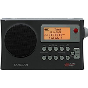 Sangean PR-D4W AM/FM Weather Alert Portable Radio with Bandwidth Narrowing, AM Auto Tracking