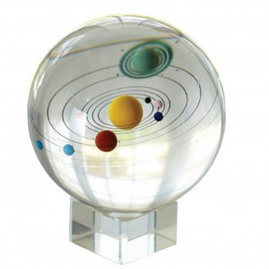 Amlong Crystal Solar System Crystal Ball with Crystal Stand