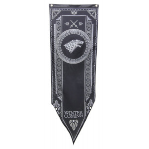 Game Of Thrones- House Stark Tournament Banner Fabric Poster 20 x 60in