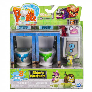 Flush Force Series 1 Bizarre Bathroom Set with 8 Collectible Flushies