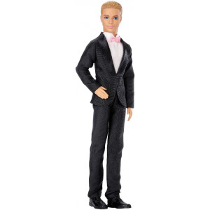 Barbie Fairytale Groom Fashion Doll - Ken with Black Suit