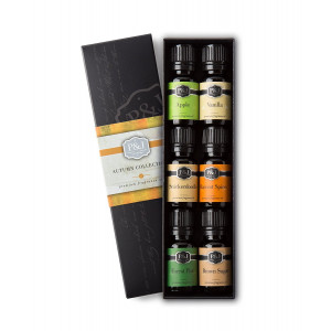 Autumn Set of 6 Premium Grade  Fragrance Oils - Brown Sugar, Apple, Harvest Spice, Vanilla, Forest Pine, Snickerdoodle - 10ml