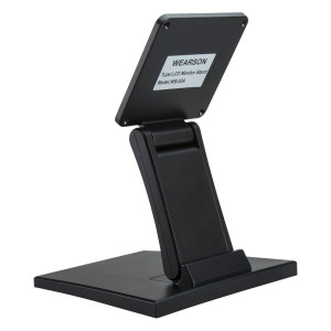 Wearson Adjustable LCD Monitor Stand Mount Folding VESA Monitor Desk Stand With VESA Hole 75x75mm 100x100mm (Black)