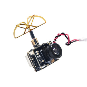 AKK 40CH 5.8G 0/25mW/50mW/200mW Switchable VTX, 600TVL 1/3 CMOS Micro AIO FPV Camera for FPV Drone (Model A53)