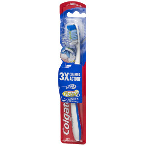 Colgate 360 Total Advanced Full Head Toothbrush, Soft Soft