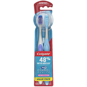 Colgate 360 Enamel Health Sensitive Toothbrush, Extra Soft