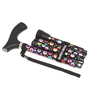 Switch Sticks Folding Walking Cane Bubbles