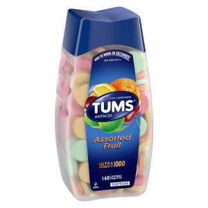 Tums Ultra 1000 Strength Maximum Strength Antacid/Calcium Supplement Fruit, Assorted Fruit