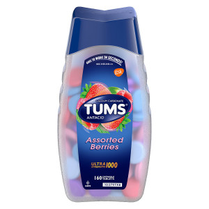 Tums Maximum Strength Antacid/Calcium Supplement Assorted Berries