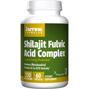 Jarrow Formulas Shilajit Fulvic Acid Complex 250 Mg, Supports Energy Production, 60 Veggie Caps