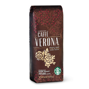 Starbucks Caffe Verona Dark Roast Whole Bean Coffee - 16 Ounce. (1 Lbs)