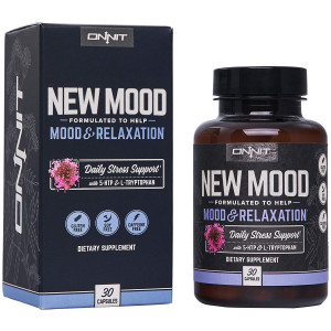 Onnit New Mood: Daily Stress, Mood, and Sleep Support Supplement (30ct)