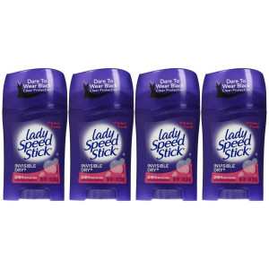 Lady Speed Stick Invisible Dry Antiperspirant and Deodorant, Shower Fresh - 1.4 oz - 4 pk