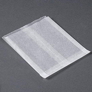 Waxed Paper Sandwich Bags glassine style Grease Resistant, White bag 6 x 7 x 3/4. Appx. 100/pack