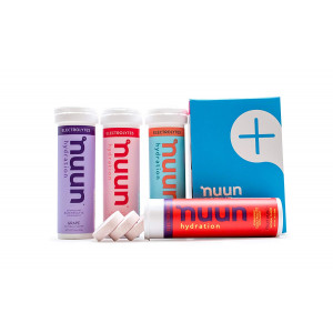 Nuun Hydration: Electrolyte Drink Tablets, Juicebox Mixed Flavor Pack, Box of 4 Tubes (40 servings), to Recover Essential Electrolytes Lost Through Sweat