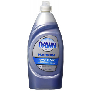 Dawn Platinum Power Clean Dishwashing Liquid, Refreshing Rain, 18 Fluid Ounce (Pack of 2)