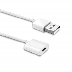 TechMatte Charging Adapter Cable for Apple Pencil Male to Female Flexible Connector (3 Feet)