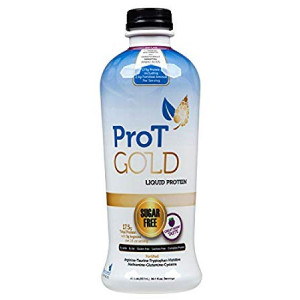ProT GOLD - Berry Sugar Free Liquid Protein Shot - 30 1oz Anti Aging Liquid Collagen Protein Shots. A Clinically Proven Nano Hydrolyzed Protein used in over 3000 Medical Facilities. Not a Protein GEL