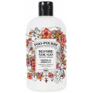 Poo-Pourri Before-You-Go Toilet Spray 16 oz Bottle, Tropical Hibiscus Scent