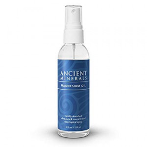 Ancient Minerals Magnesium Oil Spray Bottle of Pure Genuine Zechstein Magnesium Chloride - Topical Magnesium Supplement for Skin Application and Dermal Absorption (4oz)